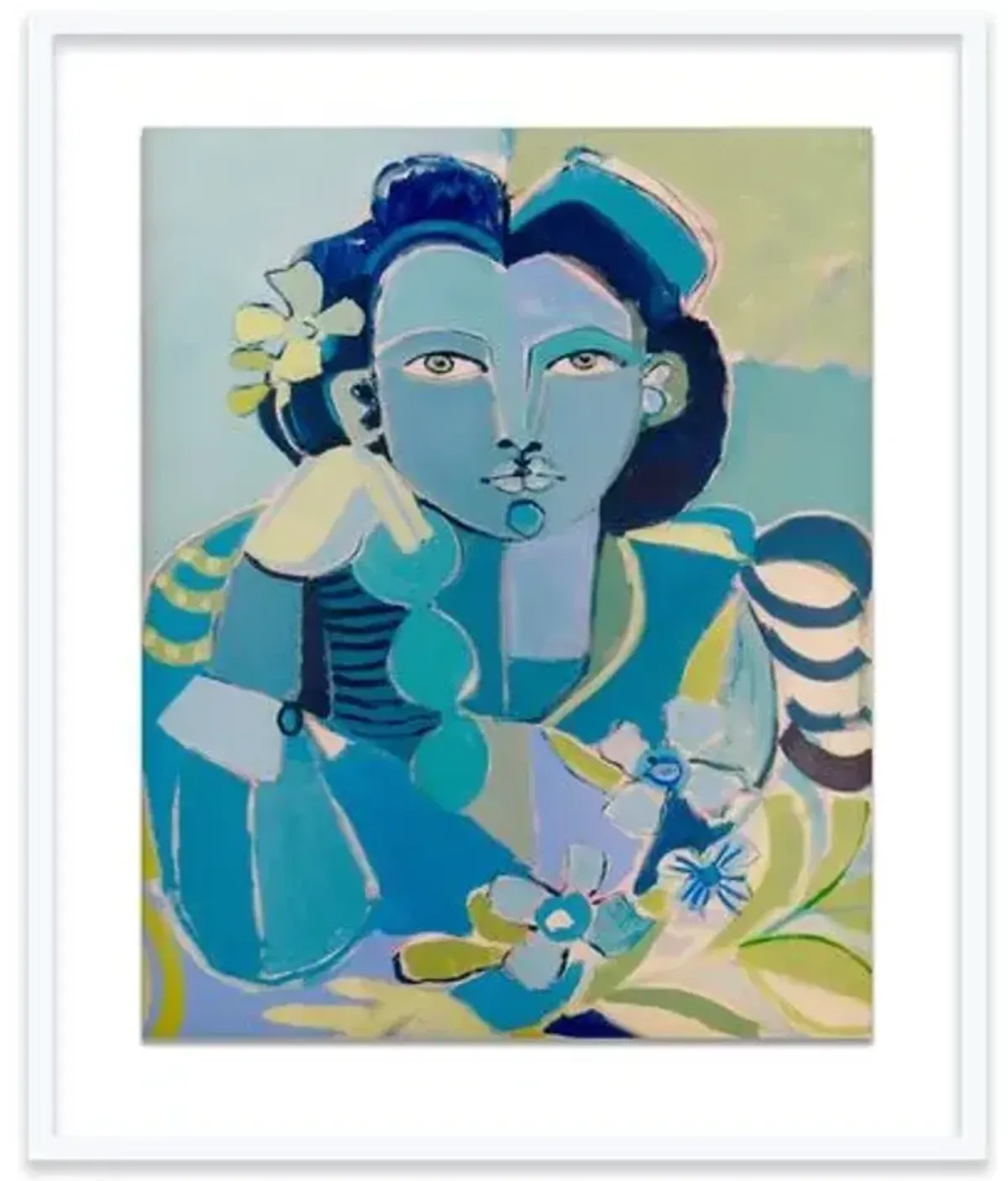 Hayley Mitchell - Blue Lady Painting