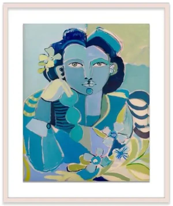 Hayley Mitchell - Blue Lady Painting