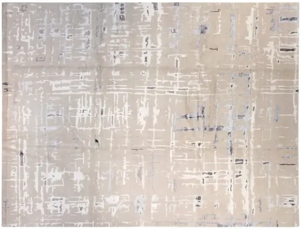 9'x12' Diamond Hand-Knotted Rug - Gray - F.J. Kashanian - Gray