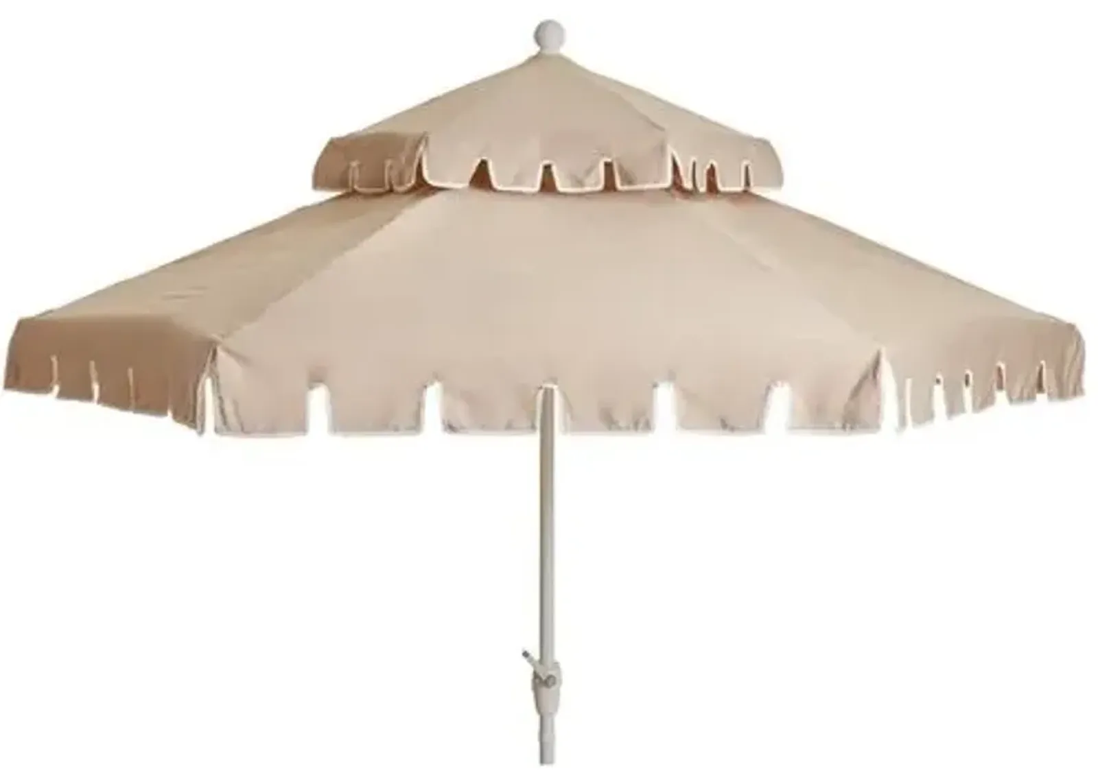 Poppy Two-Tier Patio Umbrella - Beige