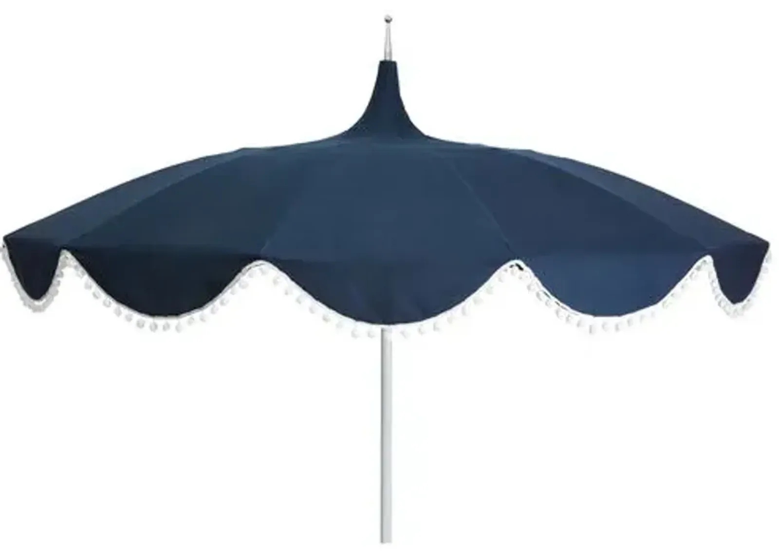 Dani Pom-Pom Patio Umbrella - Indigo - Blue