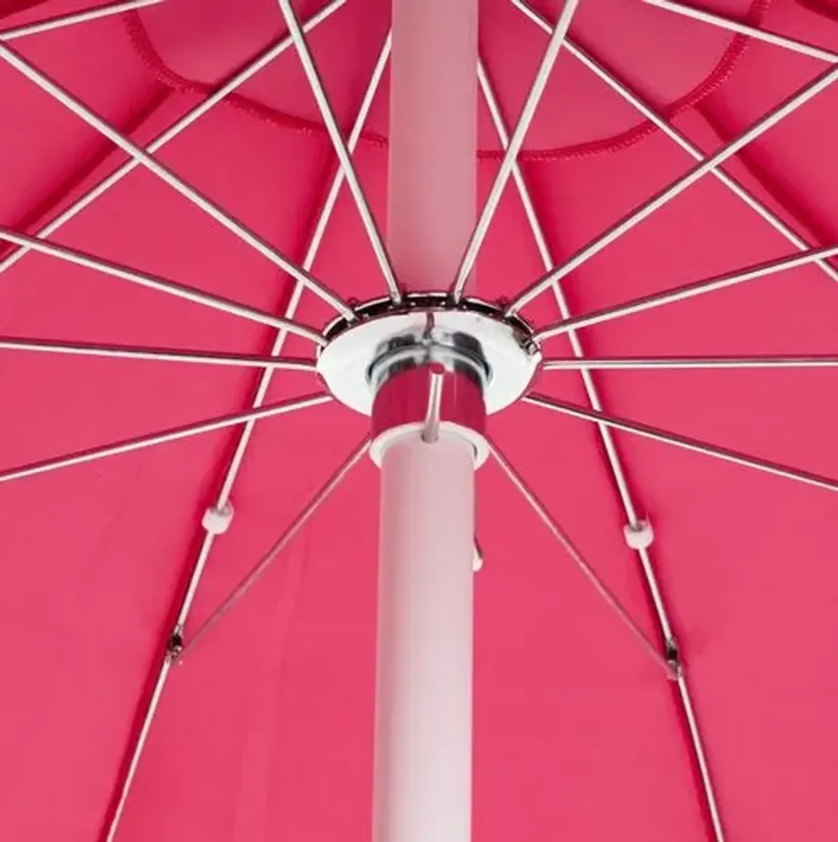 Dani Pom-Pom Patio Umbrella - Hot Pink