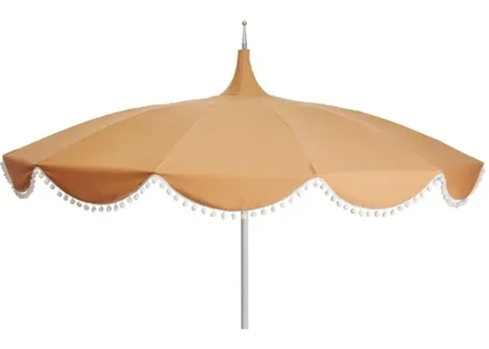 Dani Pom-Pom Patio Umbrella - Wheat - Beige