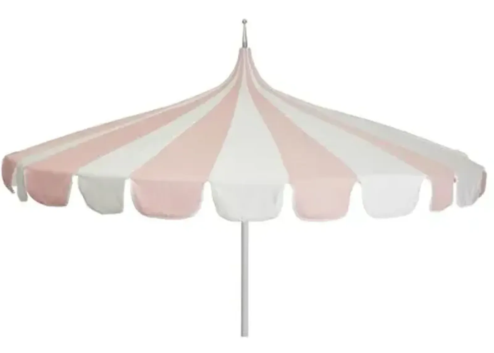 Aya Pagoda Patio Umbrella - Blush Pink/White