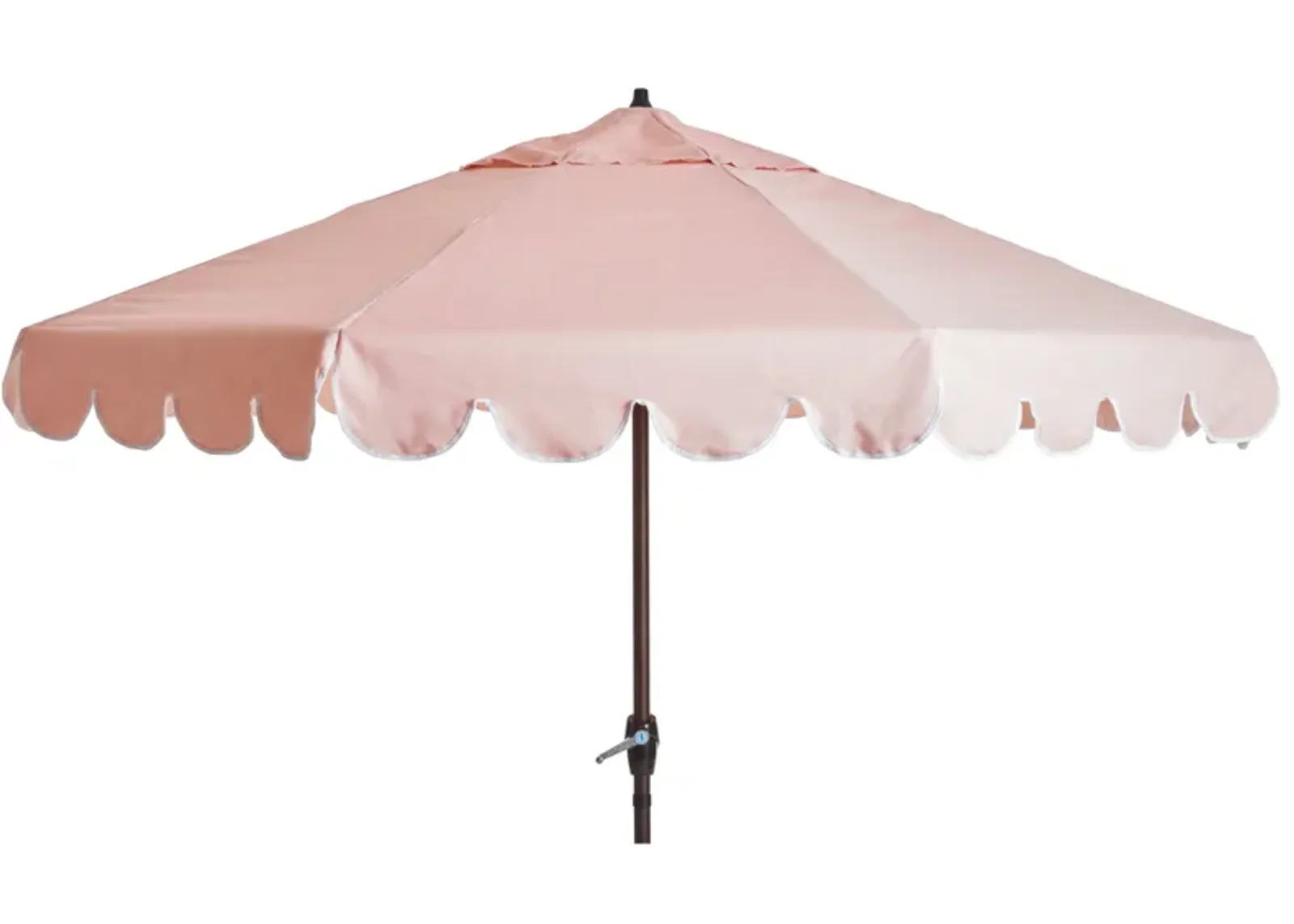 Phoebe Scallop-Edge Patio Umbrella - Blush Pink