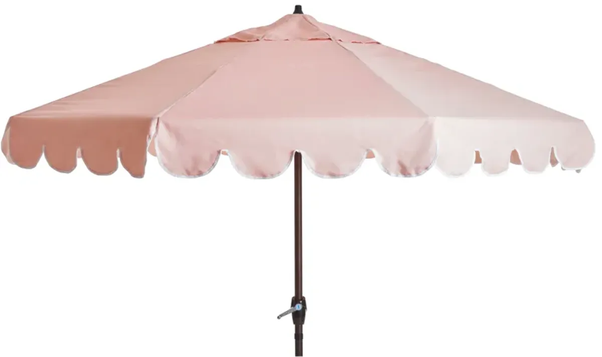 Phoebe Scallop-Edge Patio Umbrella - Blush Pink