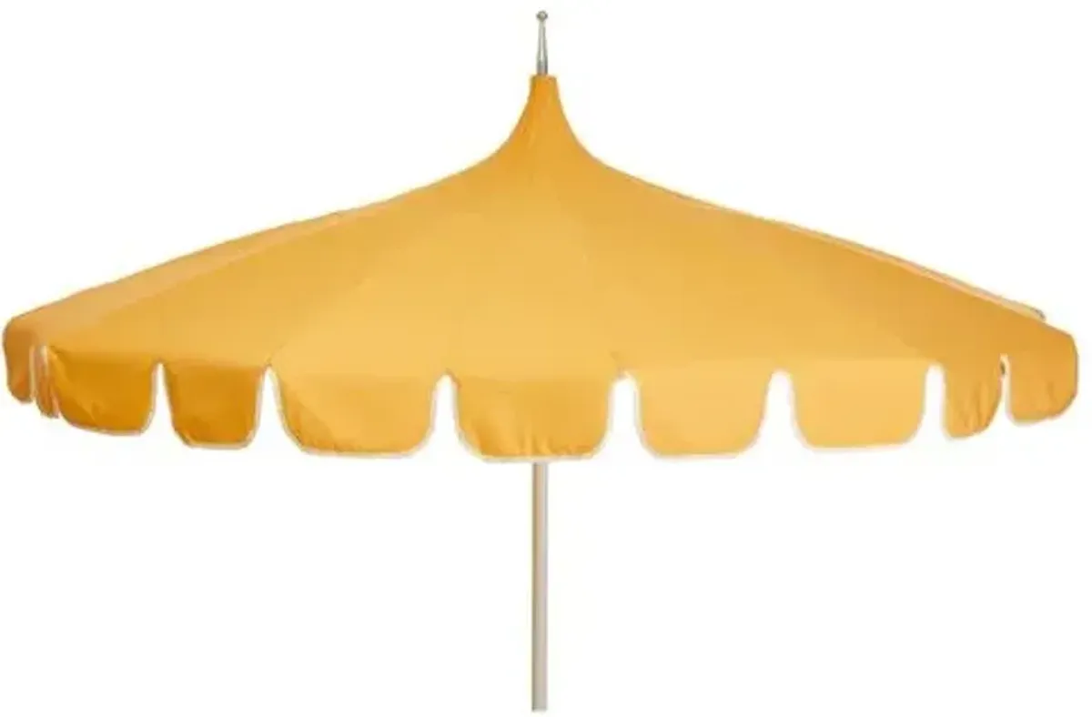 Aya Pagoda Patio Umbrella - Sunbrella - Yellow