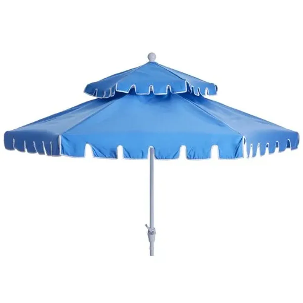 Poppy Two-Tier Patio Umbrella - Sky Blue