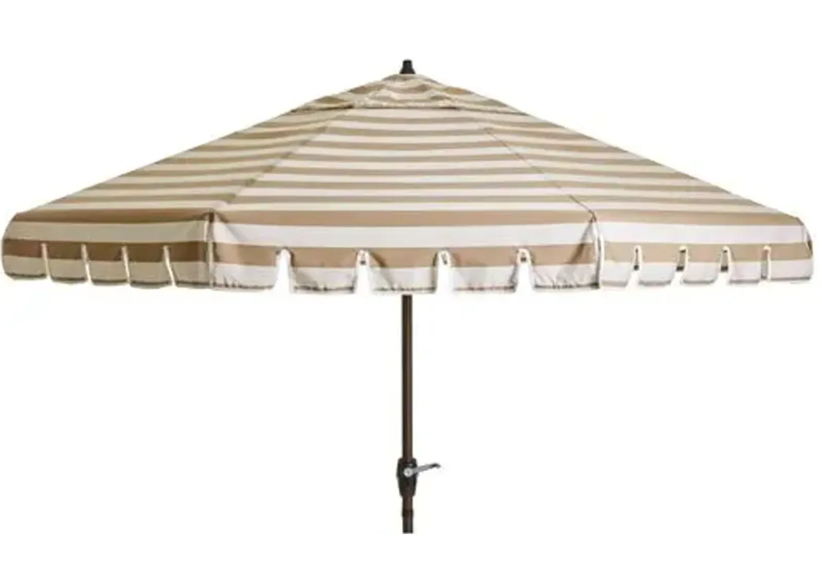 Poppy Patio Umbrella - Beige Stripe