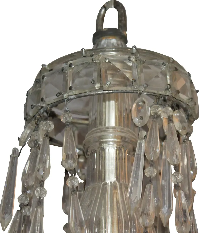 French Deco Bagues Chandelier - C. 1920 - Something Vintage - Silver