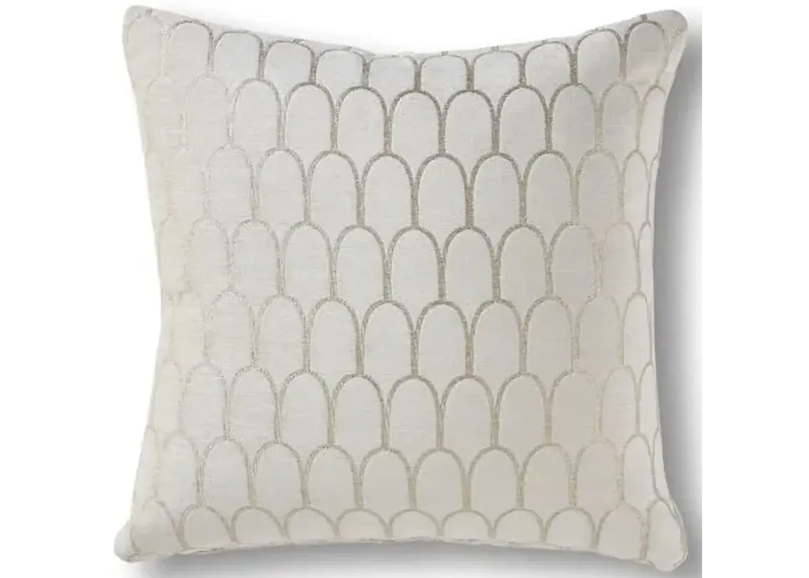 Peralta 19x19 Pillow - Snow Velvet - Massoud