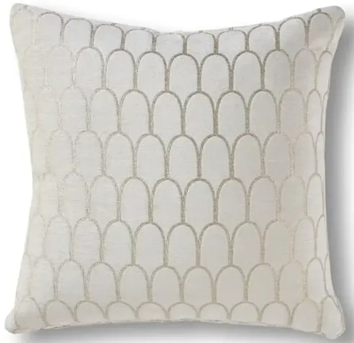 Peralta 19x19 Pillow - Snow Velvet - Massoud