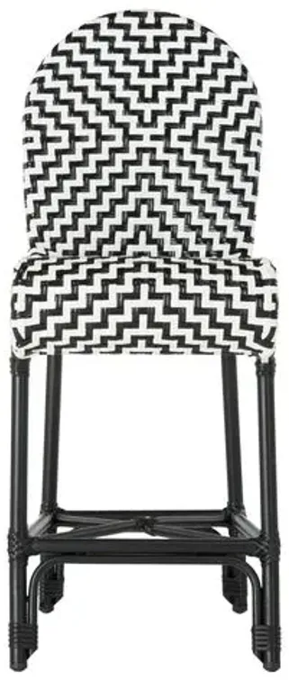 Shea Counter Stool - Black/White