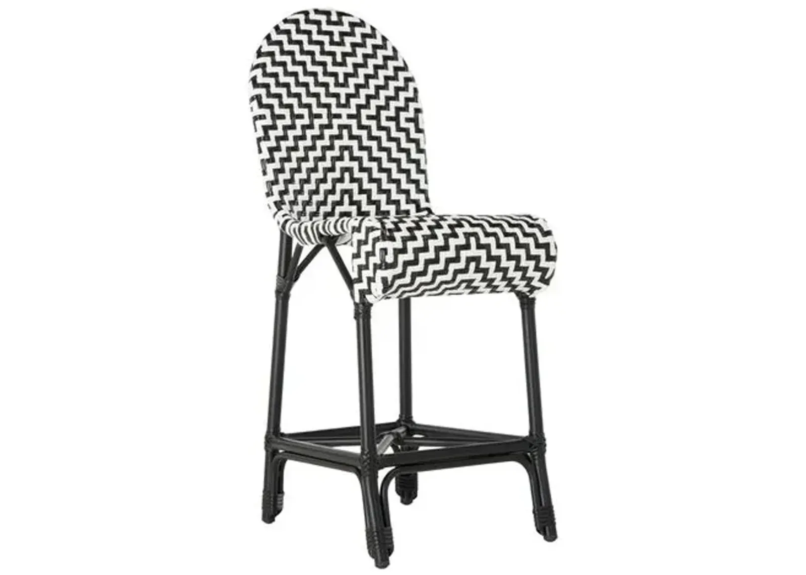 Shea Counter Stool - Black/White