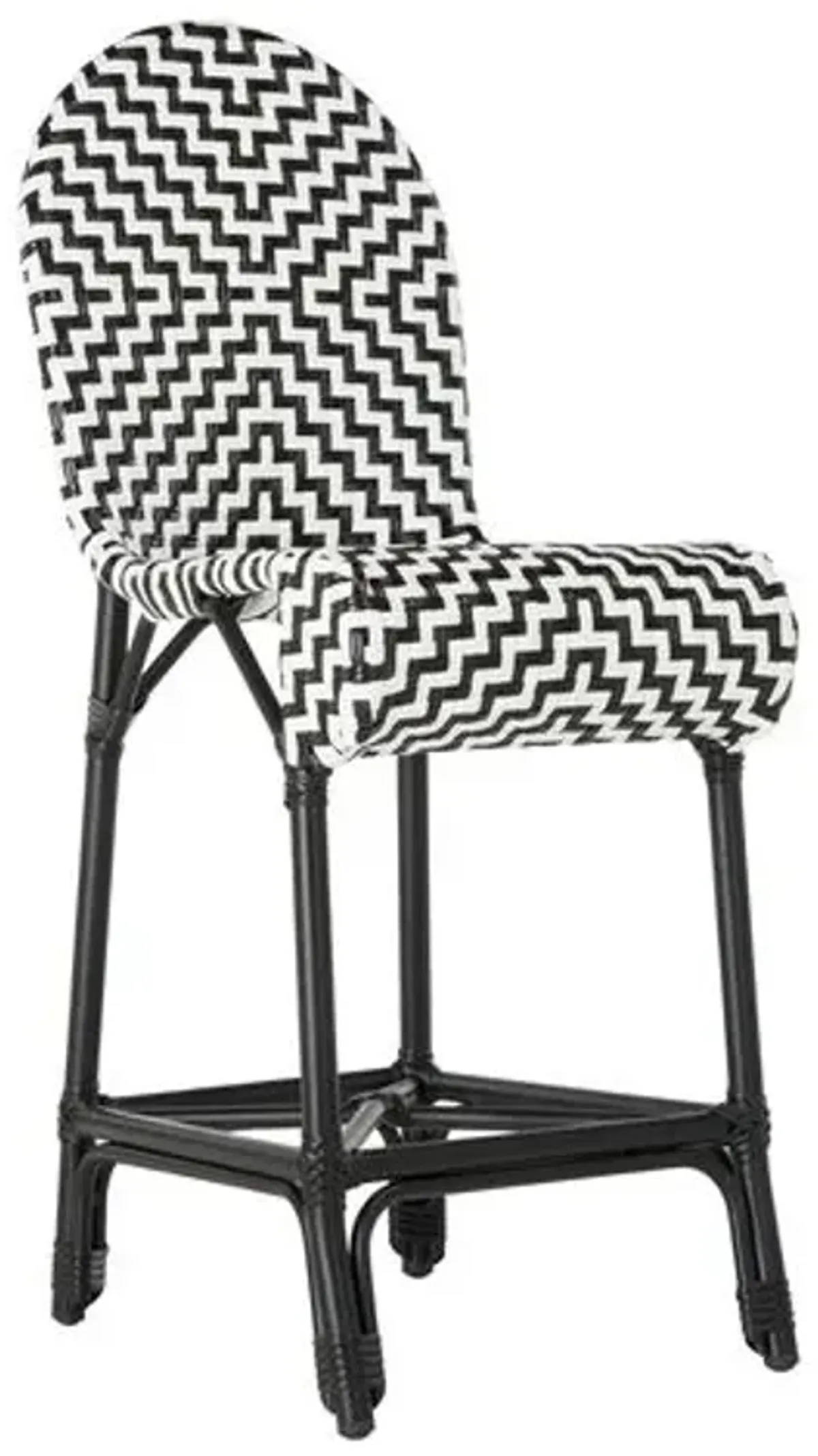 Shea Counter Stool - Black/White