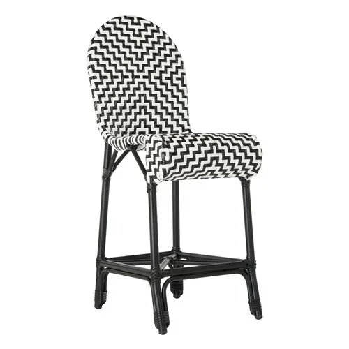 Shea Counter Stool - Black/White