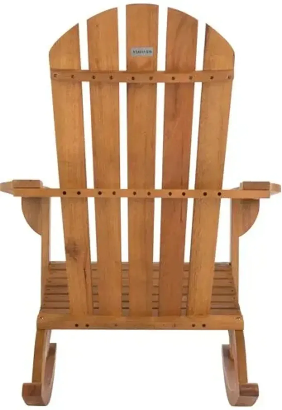 Bria Outdoor Adirondack Rocking Chair - Natural - Brown