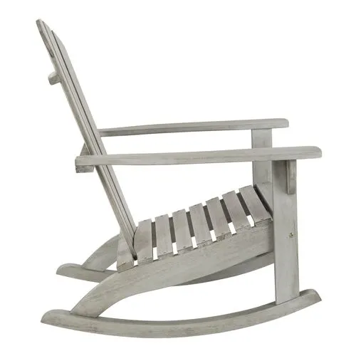 Bria Outdoor Adirondack Rocking Chair - Gray