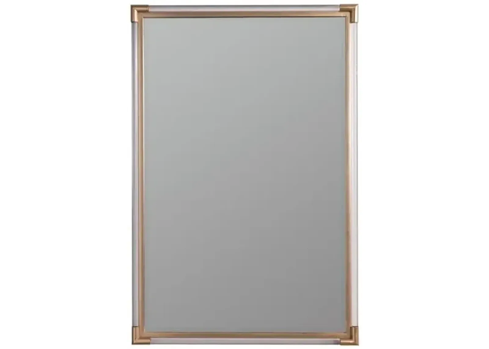 Ambrose Wall Mirror - Acrylic/Brass