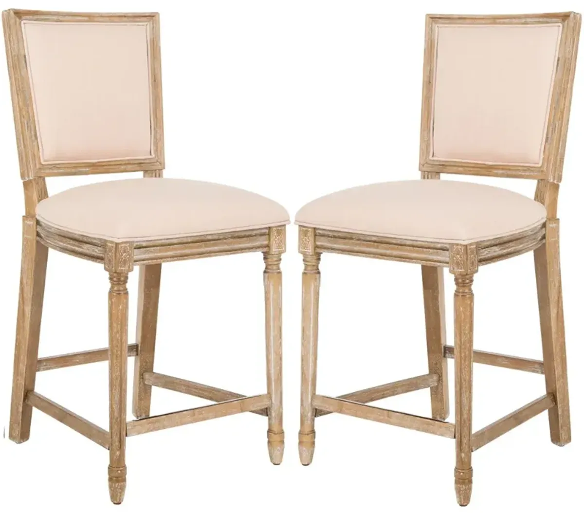 Set of 2 Norwich Linen Counter Stools