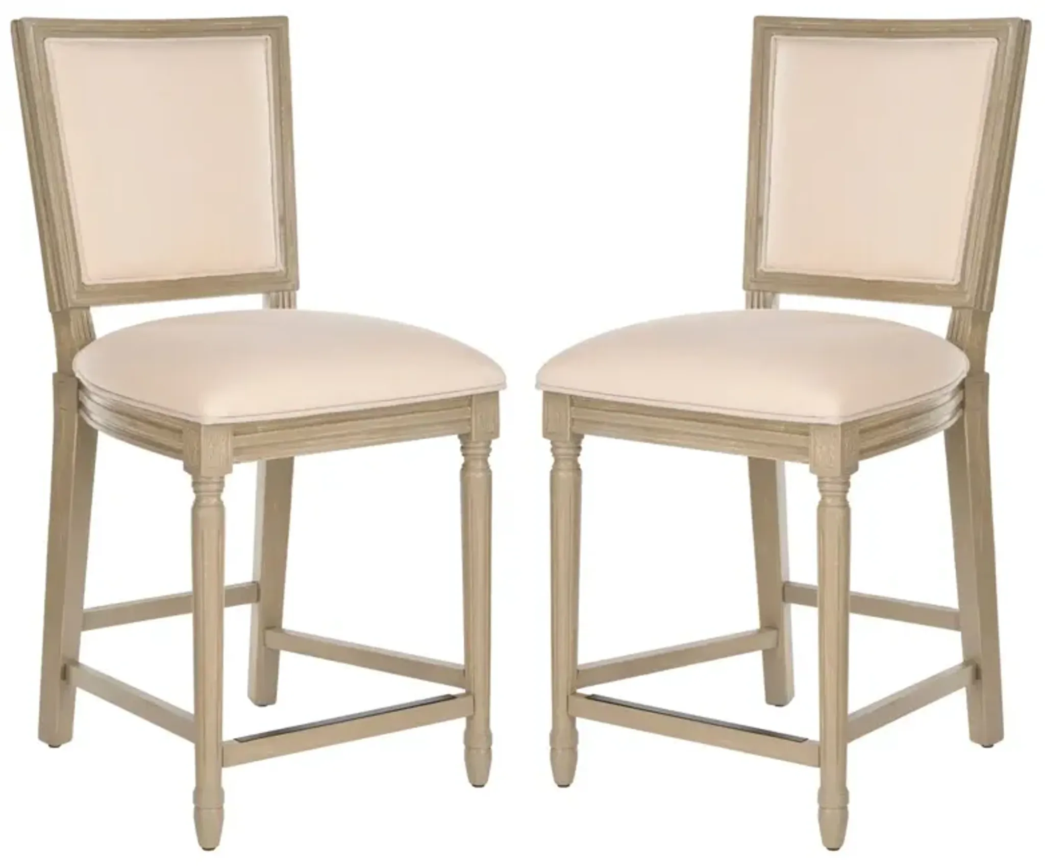 Set Of 2 Norwich Counter Stools Light Beige Linen One Kings Lane ...