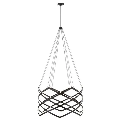 Visual Comfort - Interlace Expandable Chandelier - Matte Black