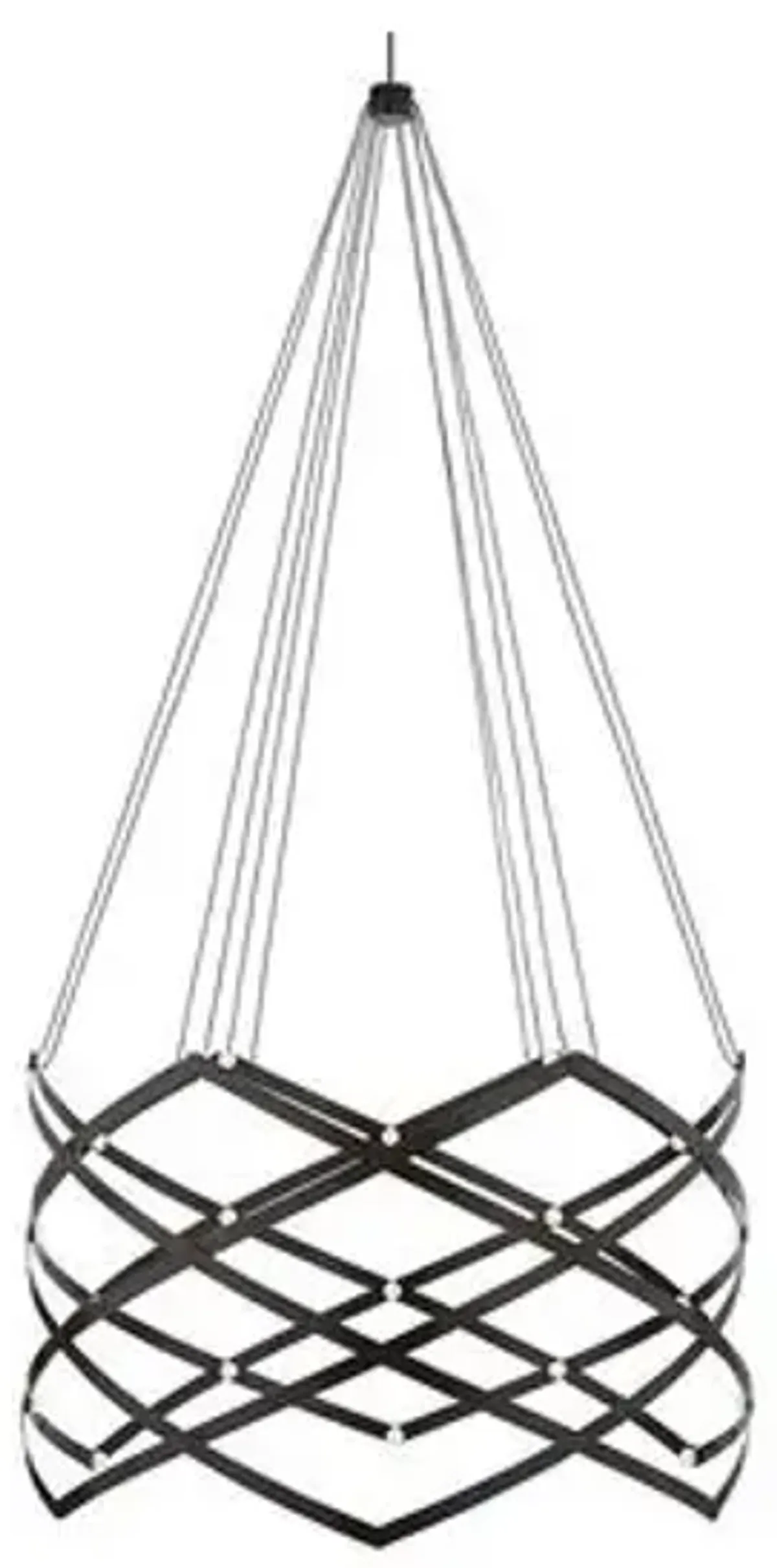 Visual Comfort - Interlace Expandable Chandelier - Matte Black