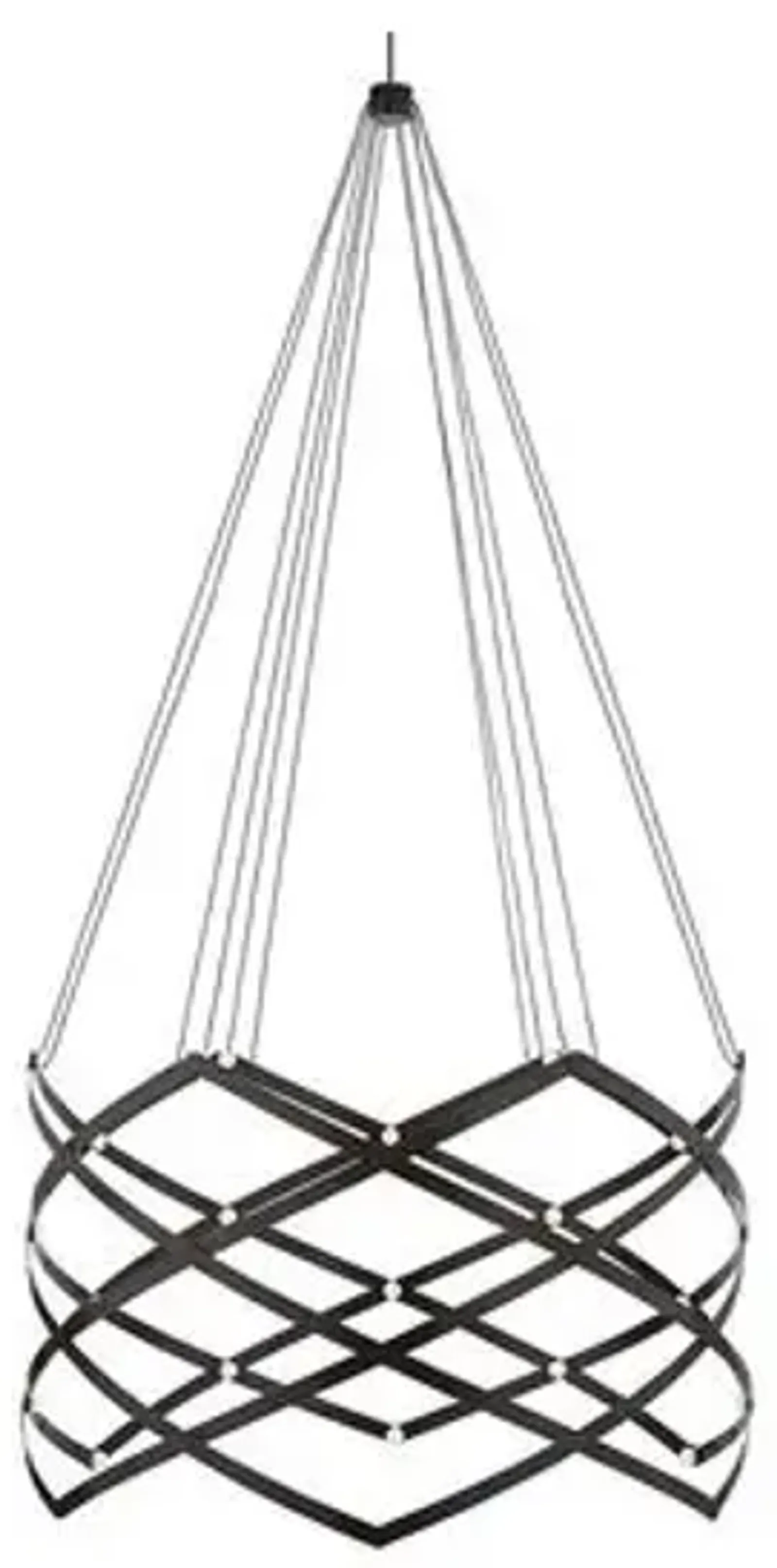 Visual Comfort - Interlace Expandable Chandelier - Matte Black