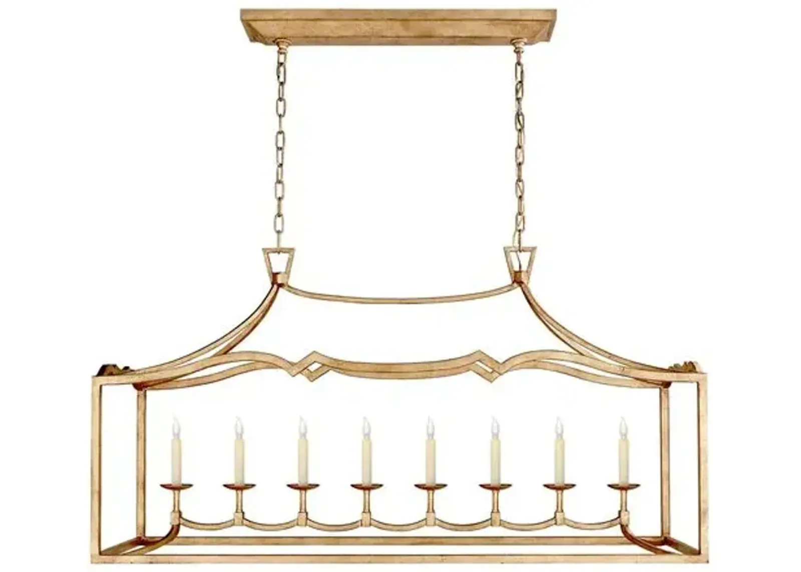 Visual Comfort - Darlana Linear Pendant - Gilded Iron - Gold