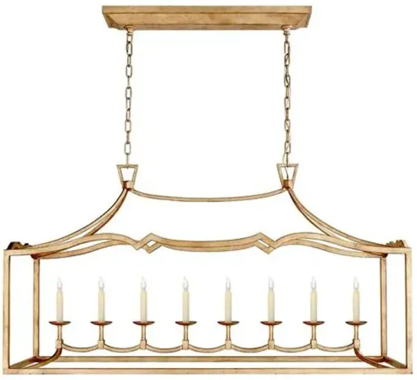 Visual Comfort - Darlana Linear Pendant - Gilded Iron - Gold