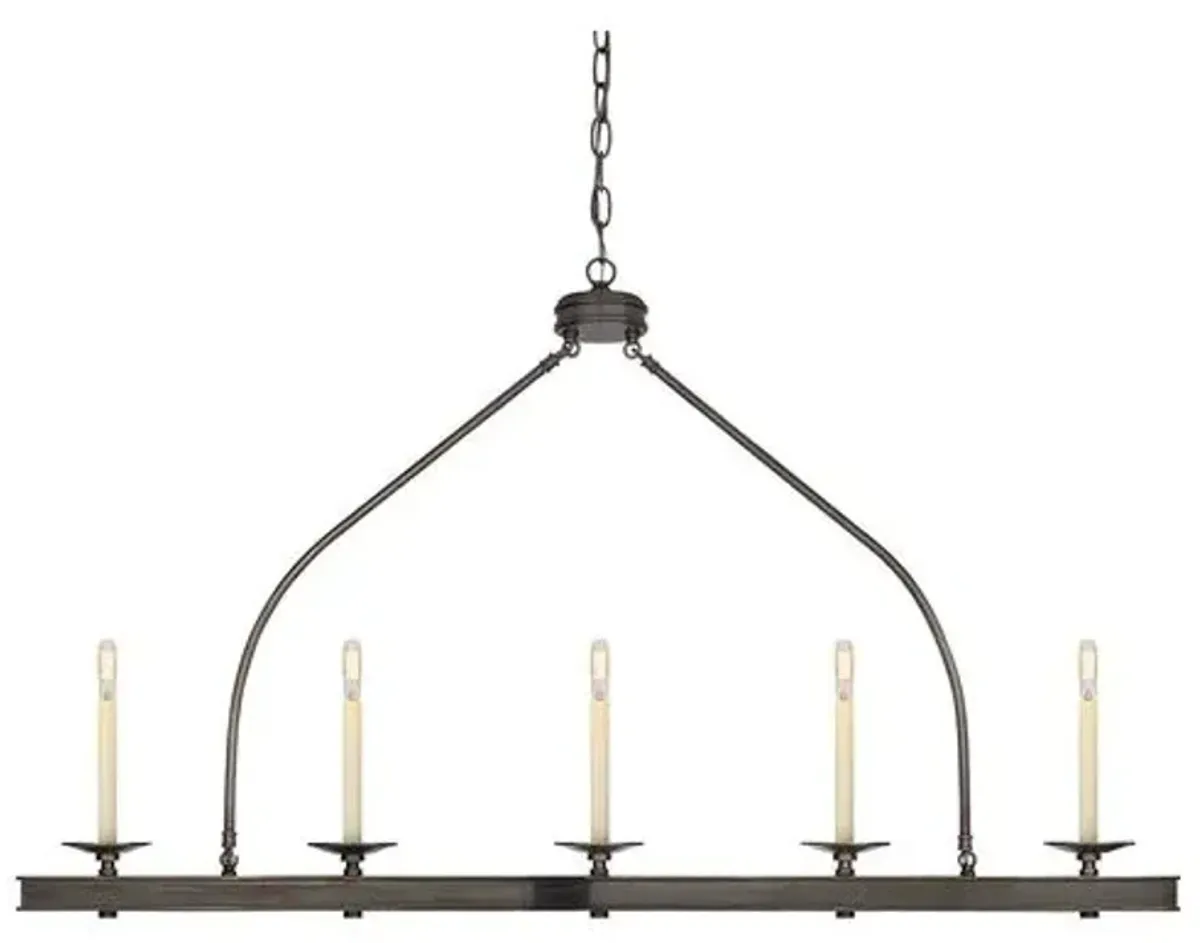 Visual Comfort - Launceton Linear Pendant - Bronze - Black