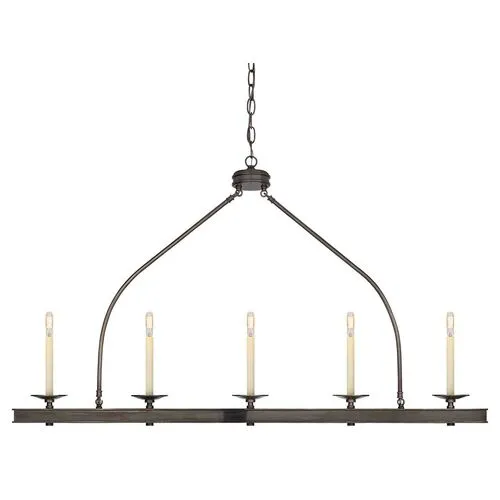 Visual Comfort - Launceton Linear Pendant - Bronze - Black