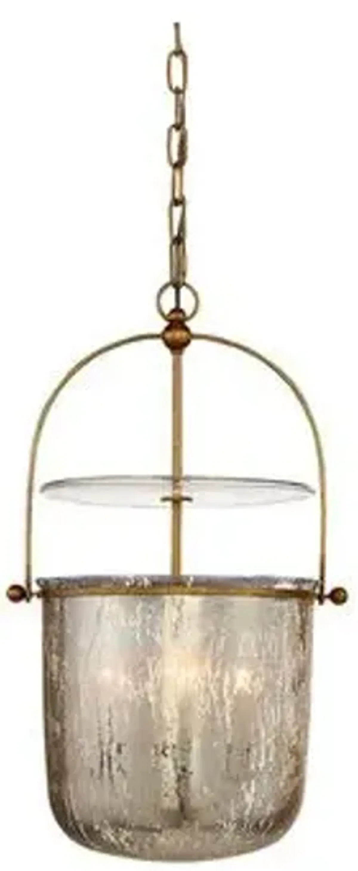 Visual Comfort - Lorford Small Smoke Bell Pendant - Gilded Iron - Gold