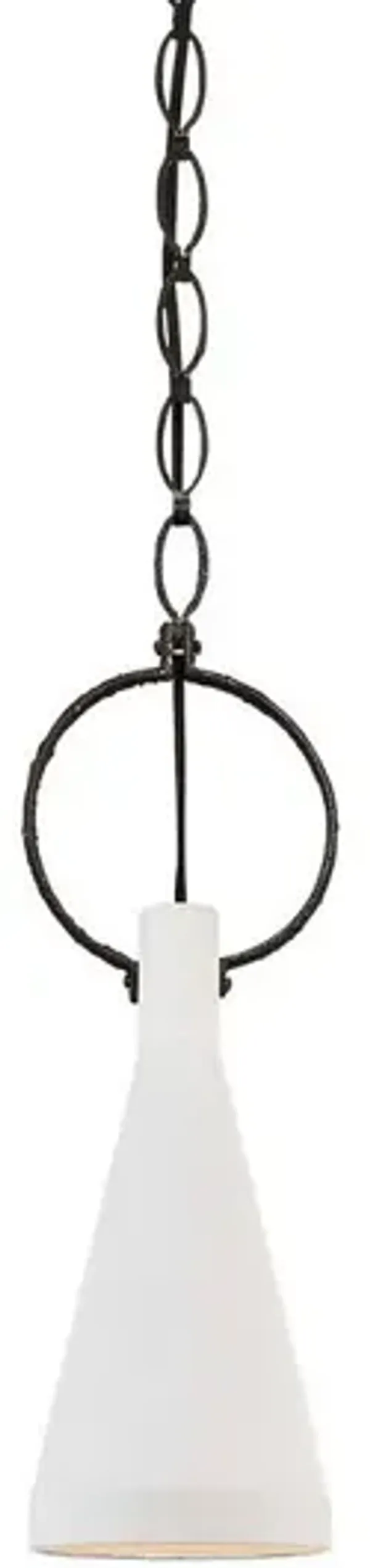 Visual Comfort - Limoges Small Pendant - Plaster White