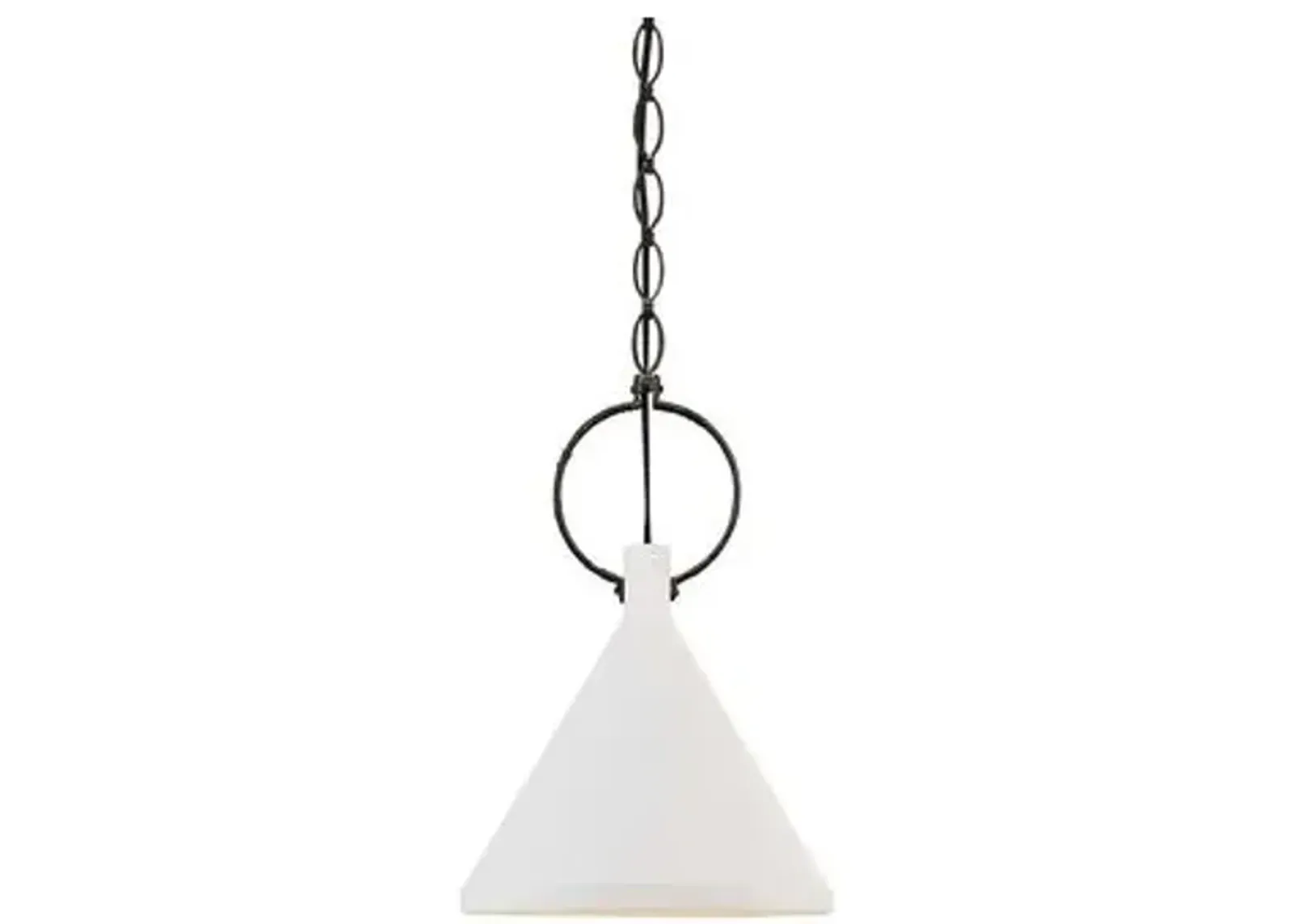 Visual Comfort - Limoges Medium Pendant - Plaster White