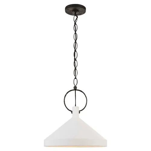 Visual Comfort - Limoges Large Pendant - Plaster White