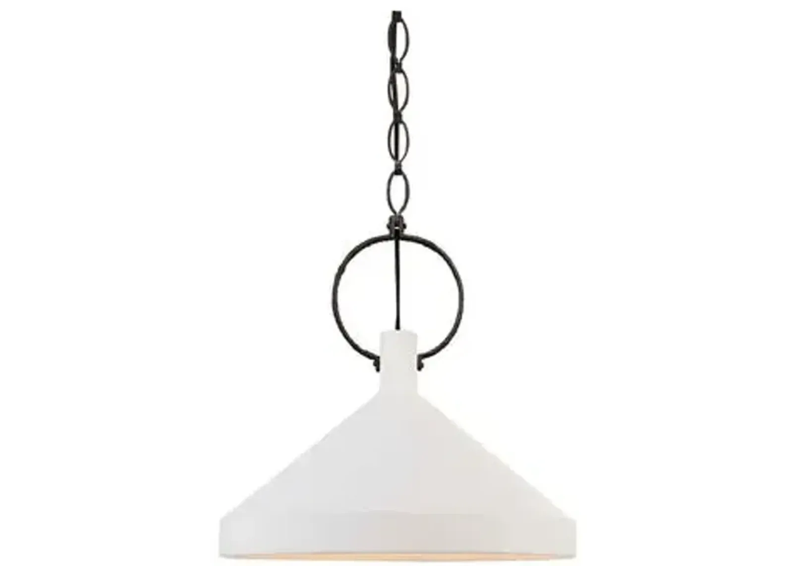 Visual Comfort - Limoges Large Pendant - Plaster White