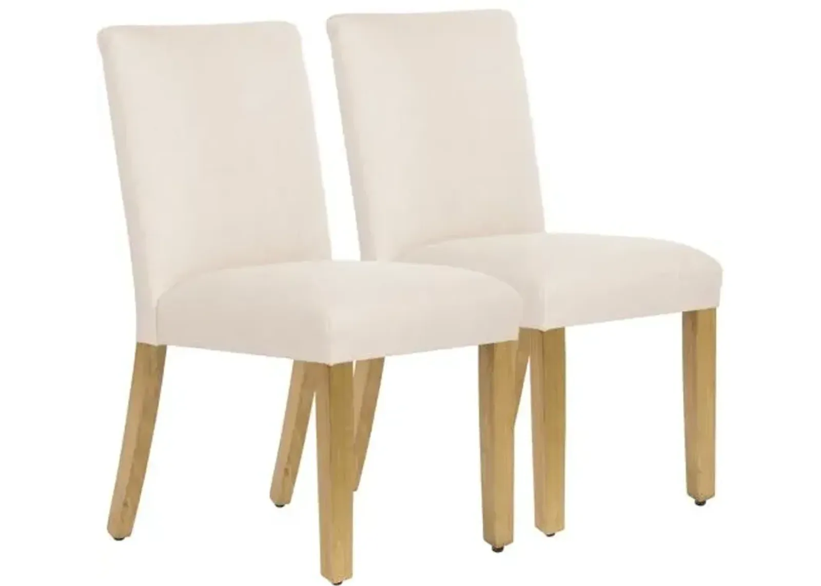 Set of 2 Shannon Side Chairs - Handcrafted - Beige