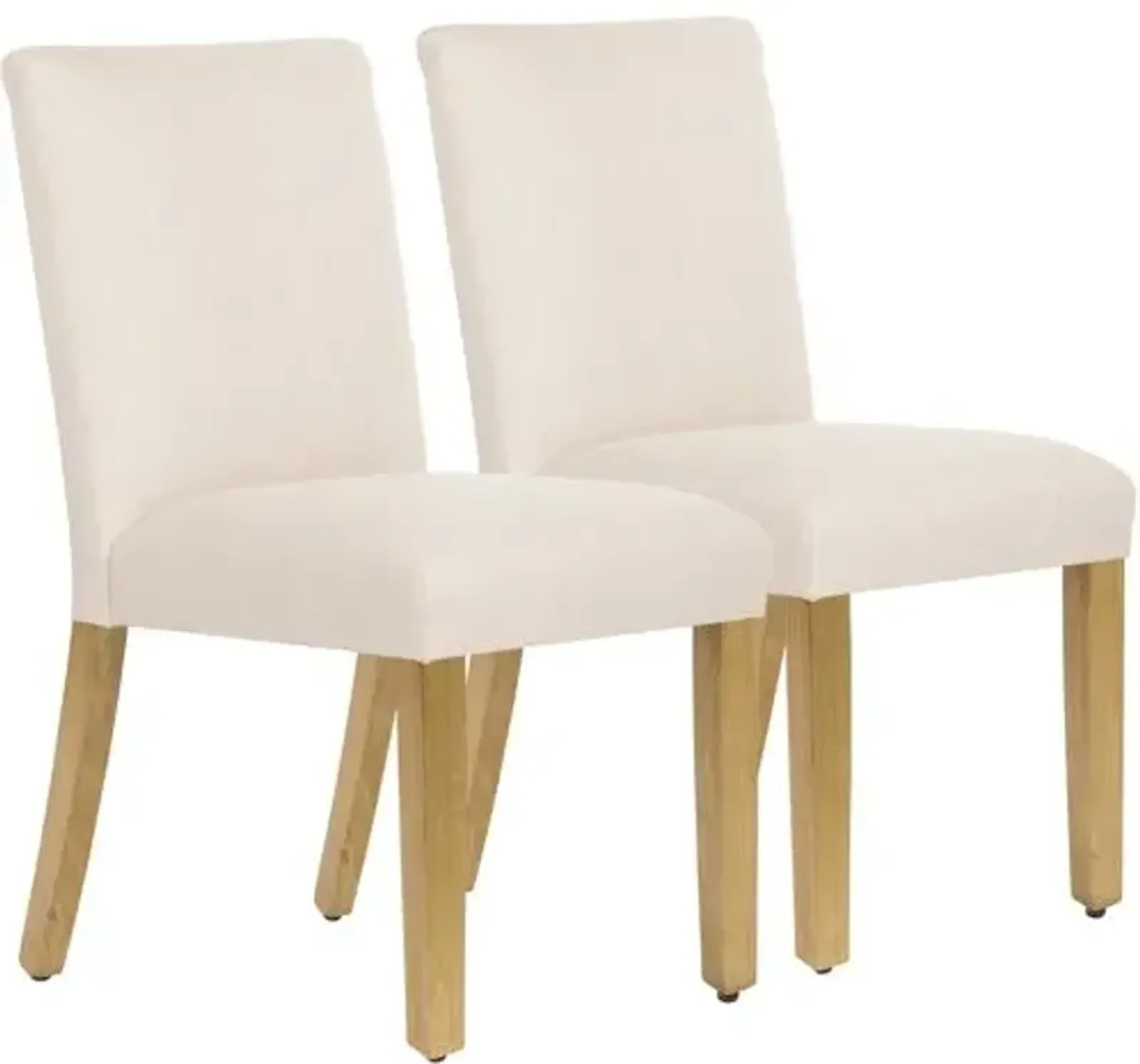 Set of 2 Shannon Side Chairs - Handcrafted - Beige