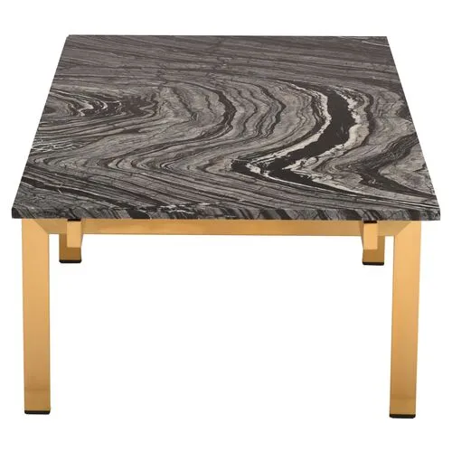 Louve Coffee Table - Black/Gold