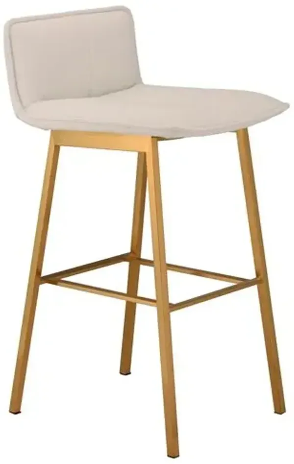 Sabrina Counter Stool - White