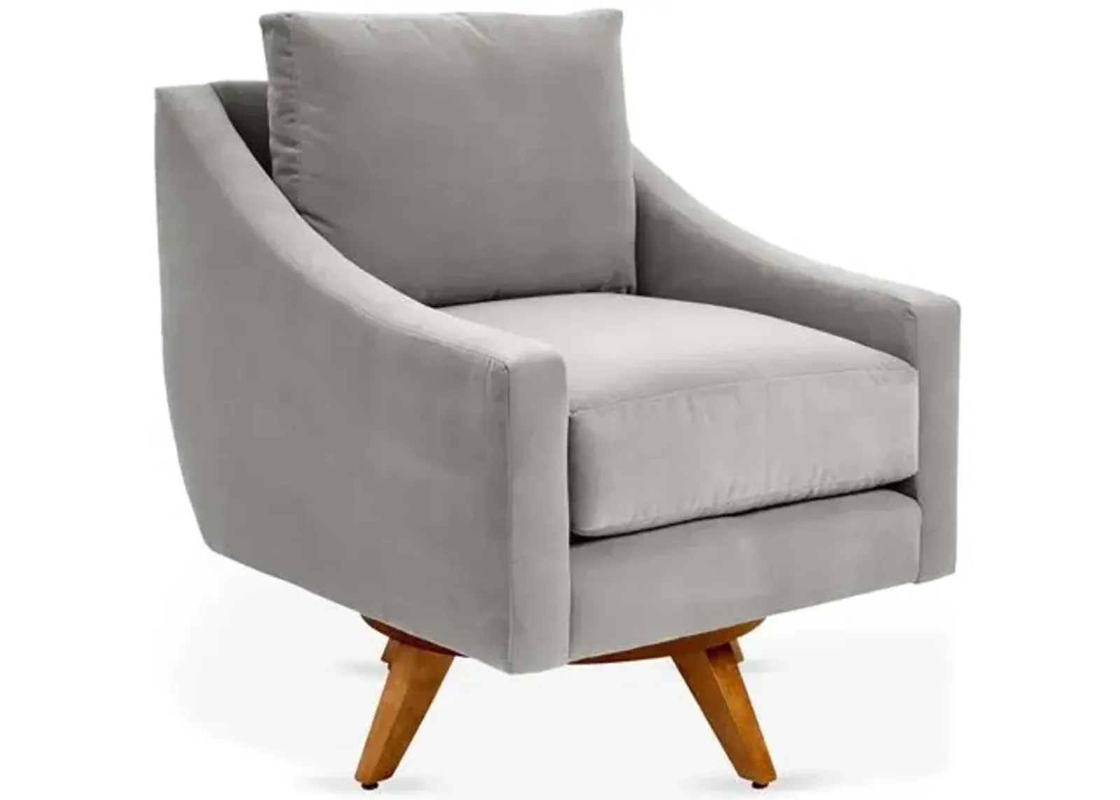 Nash Velvet Swivel Chair