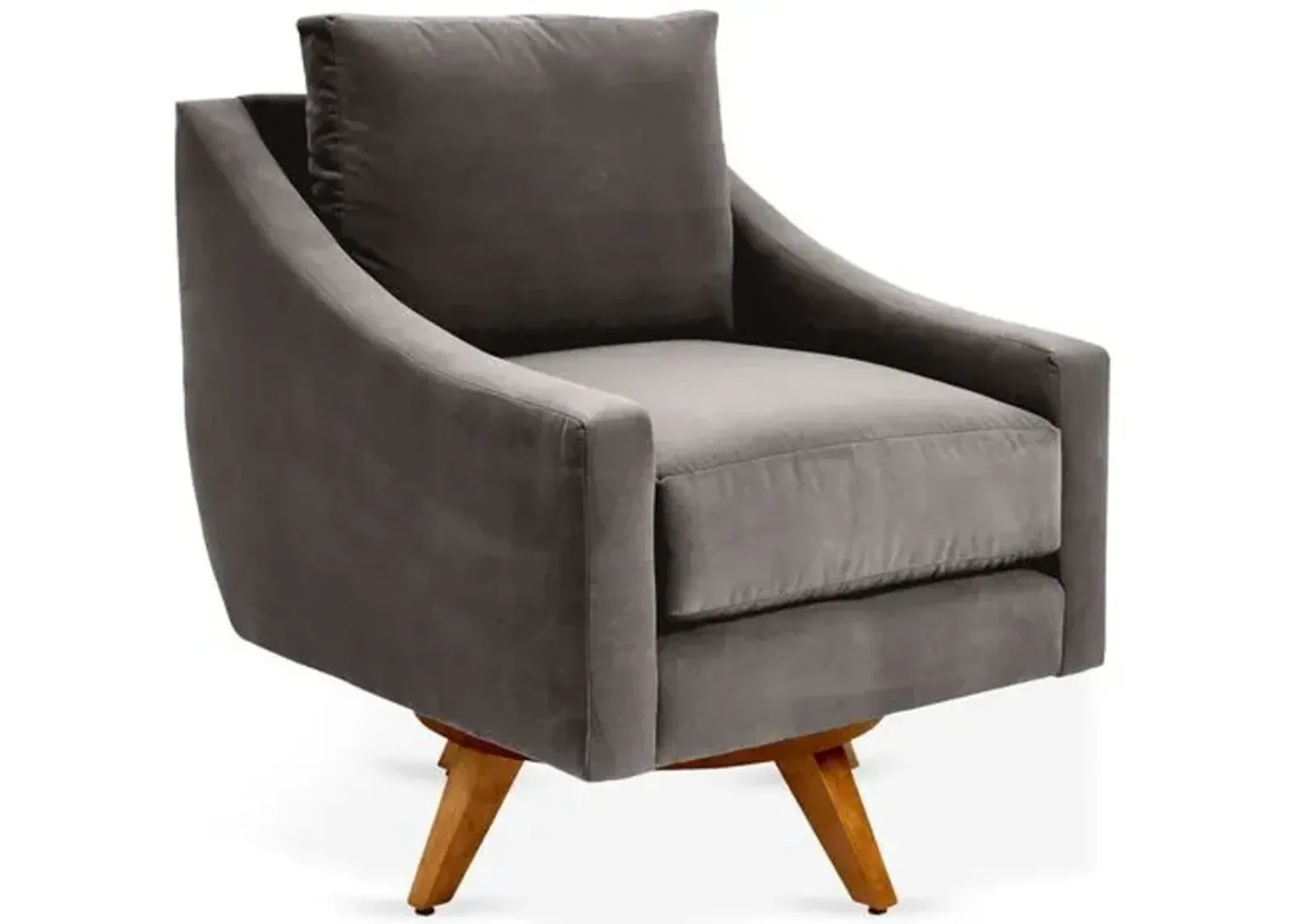 Nash Velvet Swivel Chair