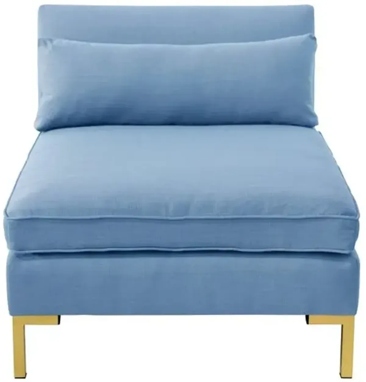 Marceau Slipper Chair - Handcrafted - Blue