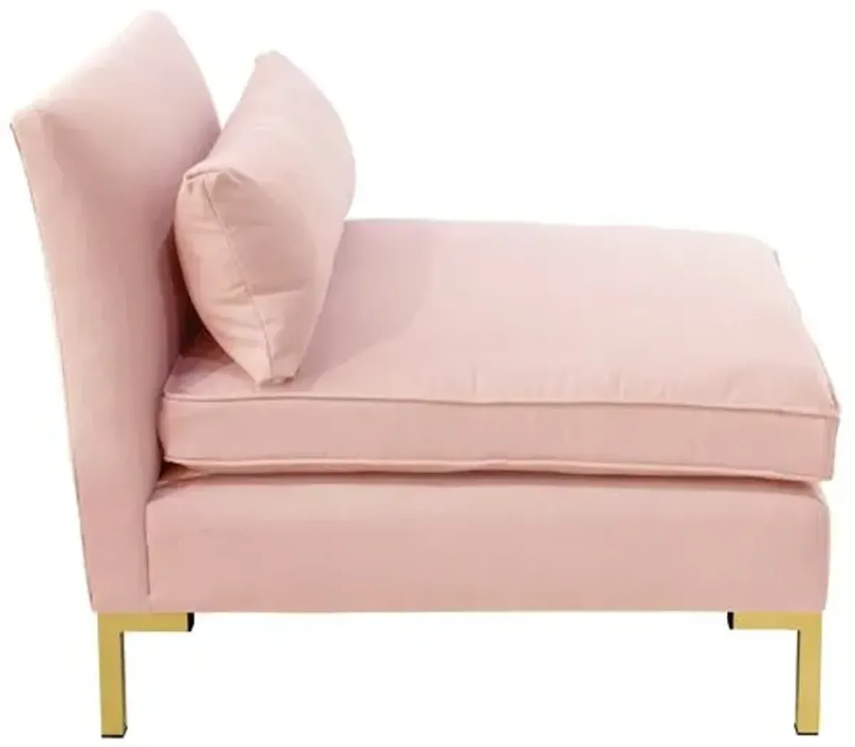 Marceau Slipper Chair - Handcrafted - Pink