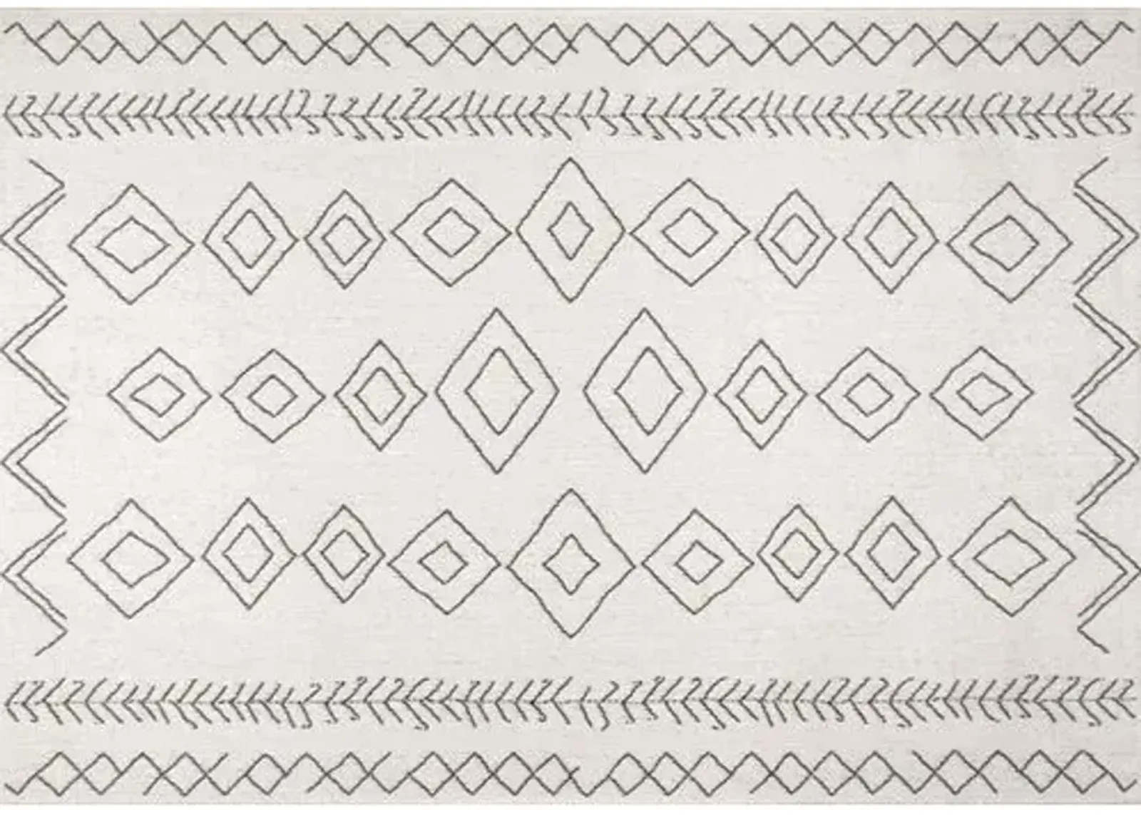 Kandace Outdoor Rug - Ivory - Ivory