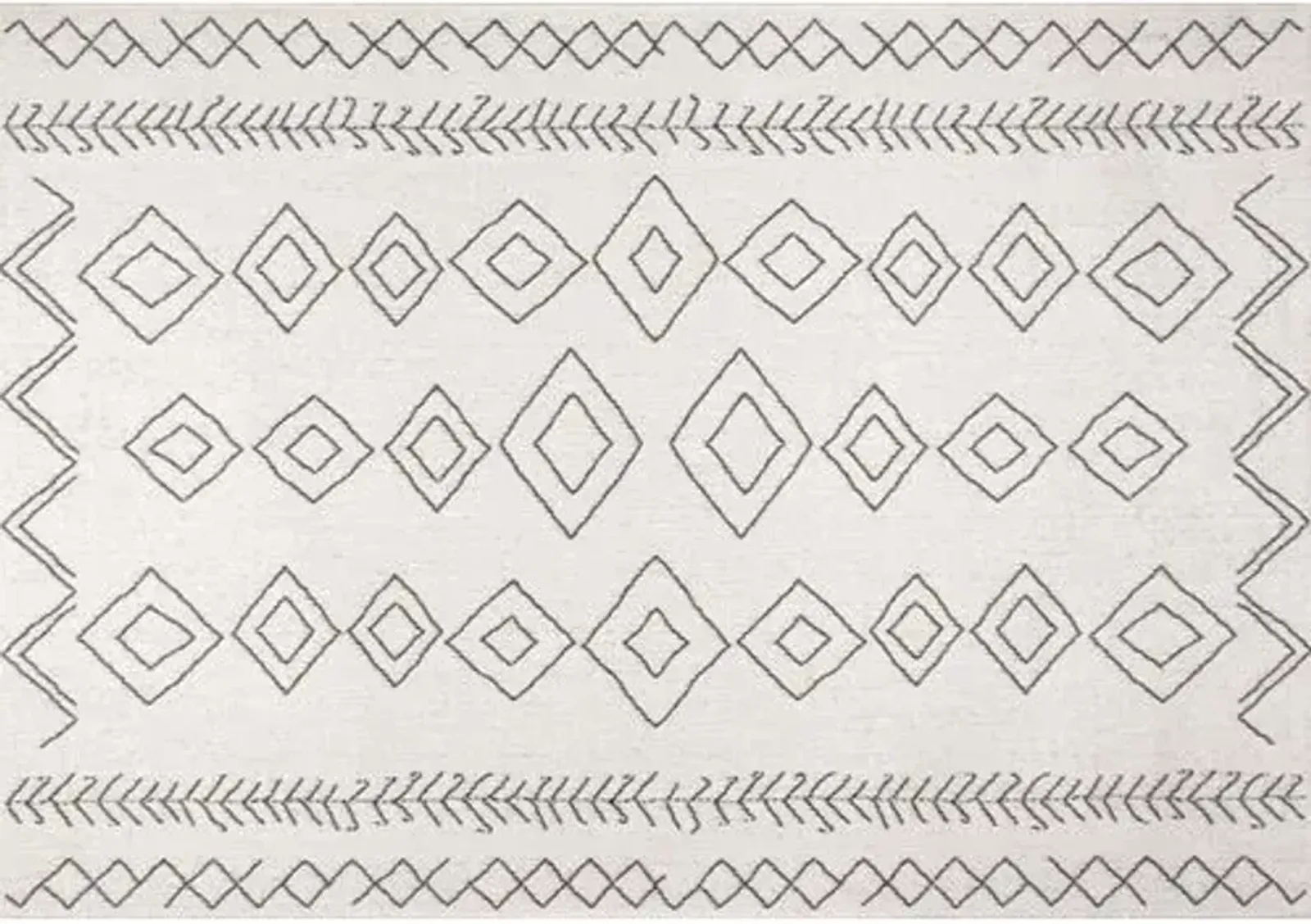 Kandace Outdoor Rug - Ivory - Ivory