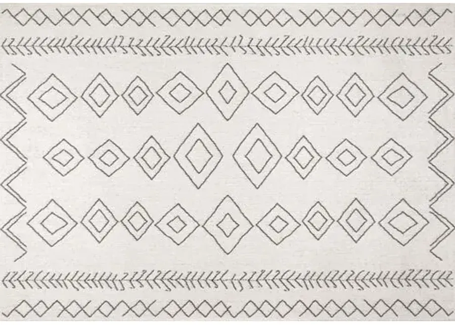 Kandace Outdoor Rug - Ivory - Ivory