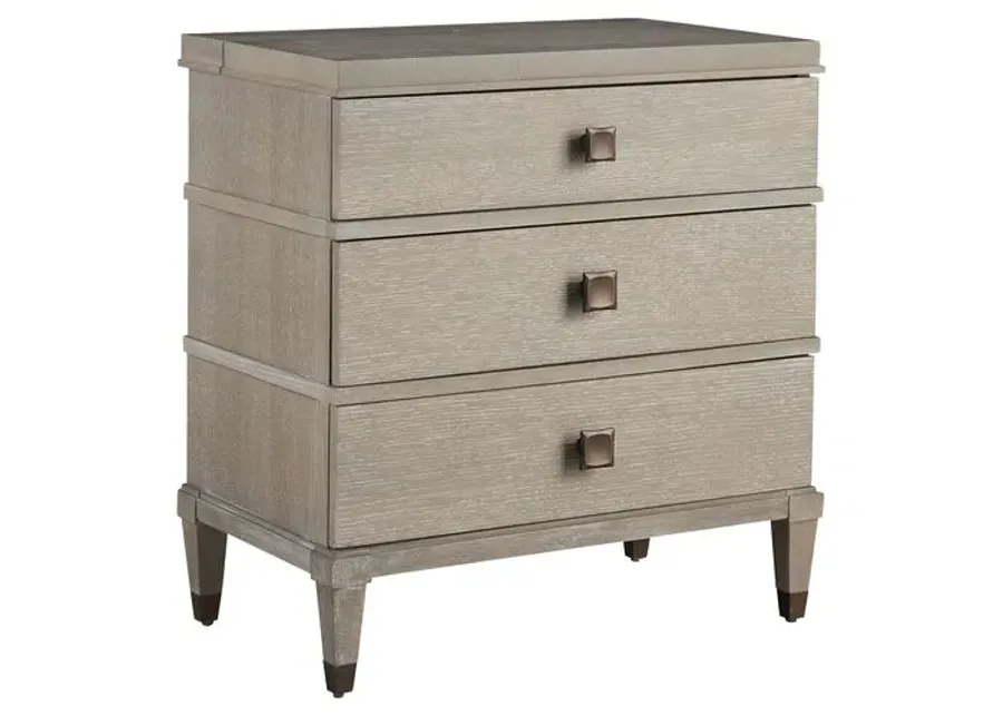 Mackenna Nightstand - Smoke Gray