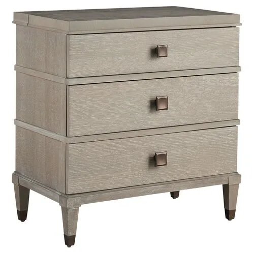 Mackenna Nightstand - Smoke Gray